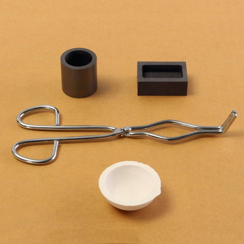 MASUNN 16Oz Gold Graphit Crucible Cup + Zangen + 1