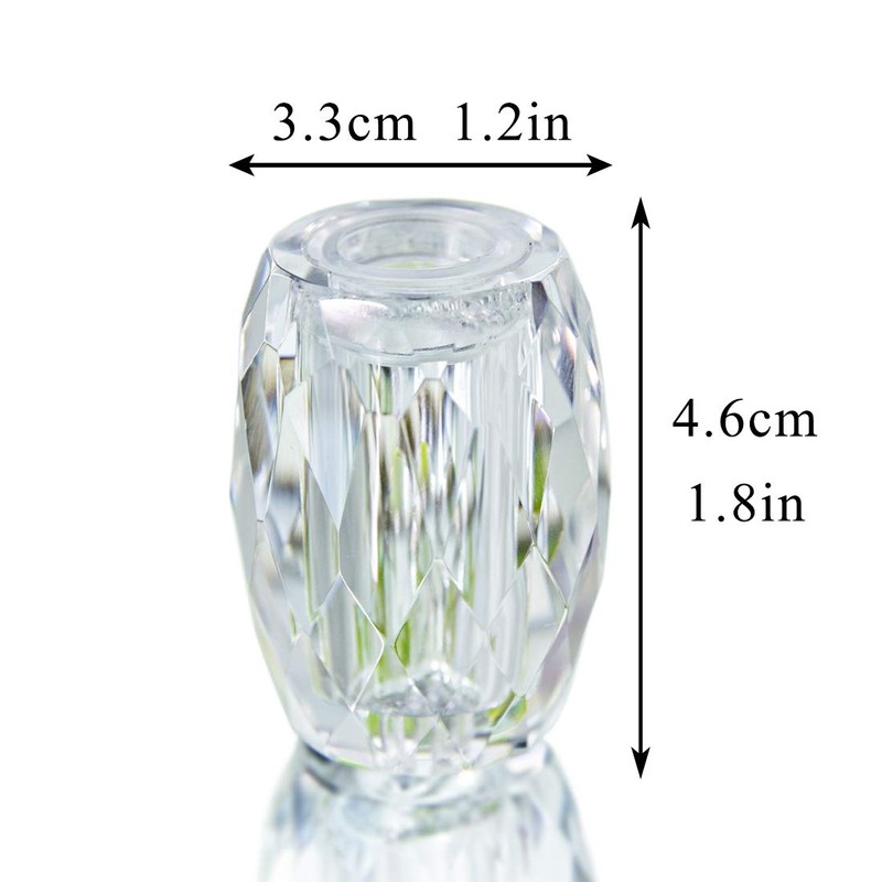 1.8" Refillable Crystal Seasoning Bottle Salt and Pepper Shakers Kitchen