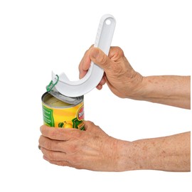 Home-X Ergonomic Ring-Pull Helper, Perfect for Opening Ring-Pull Cans, White ()