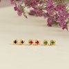 Ivy Gems 9ct Yellow Gold Ruby Stud Earrings