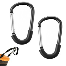 2PCS Heavy Duty Pram Clips Buggy Clips, Large Pram Hooks for Bags Pram Bag Clips, Stroller Carabiner Clips for Hanging Bag