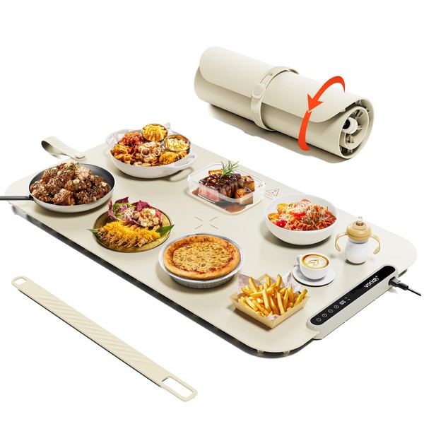 Voriah Warming Mat for Food, 27.5"x15.7" Large Electric Buffet Warming