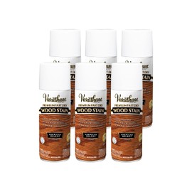 Varathane Premium Fast Dry Wood Stain Spray | 1 Hour Dry Time | 1 Coat Color | Interior Wood Stain | Furniture, Cabinets, Doors, Trim | 10.25 oz | 6 Pack | American Walnut