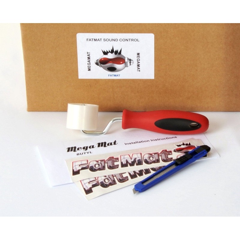 FatMat Self-Adhesive Butyl MegaMat Sound Deadener Bulk Pack with Install