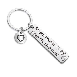 DZOSW Police Thank You Keychain Correctional Officer Keychain Coworker Gift Parole Officer Police Christmas Police Graduation Jewelry Anniversary Keychain BFF Gift