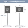 STANDNEE Heavy-duty Sign Stand Holder Floor Stand Sign, 8.5x11 in