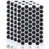 Zonon 4 Sheets Black PEVA Rubber Anti-Slip Hexagonal Phone Grip
