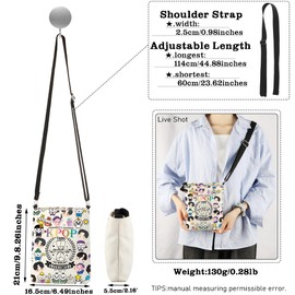 AKTAP Ate-z Kpop Merch Gifts Ate-z It's a Kpop Thing Crossbody Bag Kpop Boy Group Inspired Gifts Ate-z Character Shoulder (CB, Ate-z CB-HT)