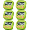 6 Pack Timer for Kids, Kitchen Timers, Magnetic Digital Timers,