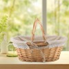 MUKCHAP 2 PCS 32 x 23 x 12cm Oval Wicker