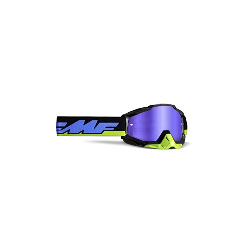 PRORACER FMF Powercore Motocross Goggles for Motorcycle Pit Bike (Blue