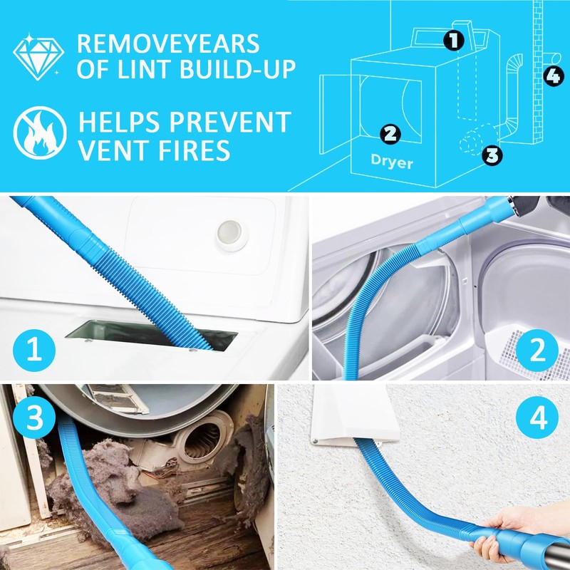 4 Pcs Dryer Lint Filter Replacement Kit for GE WE03X23881