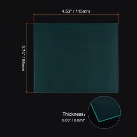 sourcing map Pack of 10 Welding Helmet Outer Cover Lens 4.53 x 3.74 x 0.03 for Darkening Welding Filter Protective Lens Replacement Clear