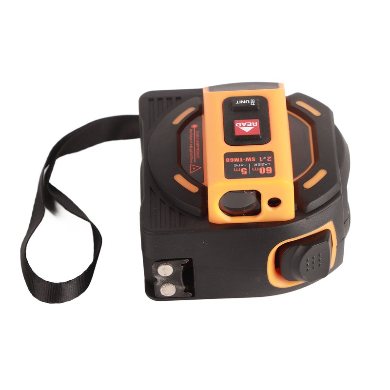 Laser Tape Measure High Accuracy ABS Housing Manganese Steel Digital