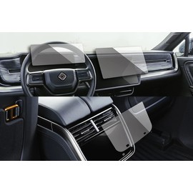 1EV Touch Screen Protectors for Rivian R1T / R1S, Anti-Glare, High-Definition, Max Touch Sensitivity, 6 piece shield bundle (2 sets of 3 shields) (Anti-Glare (Matte))