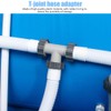 RURIZHONGTIAN Pool T Piece 38 mm, 3-Way Valve Pool 38