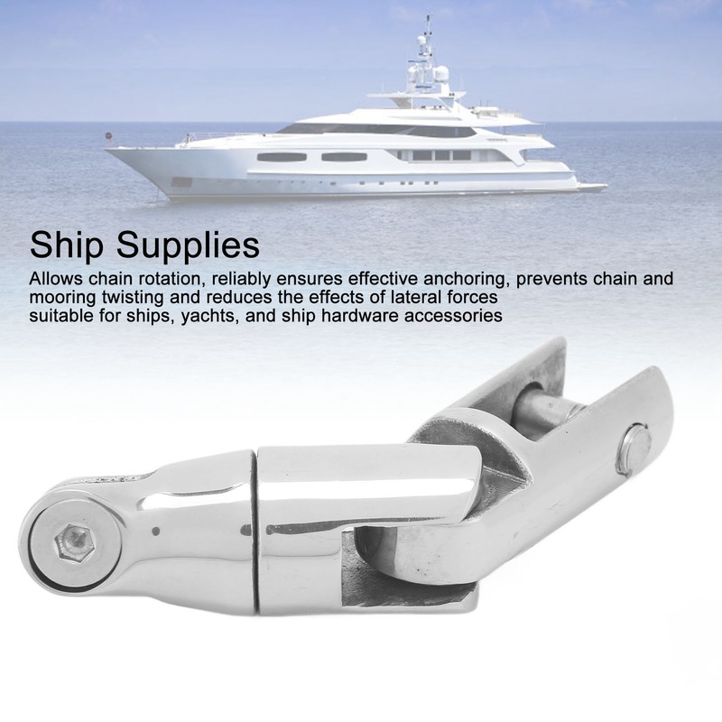 Stainless Steel Boat Anchor Swivel Connector Rustproof Polished Beautiful Multi