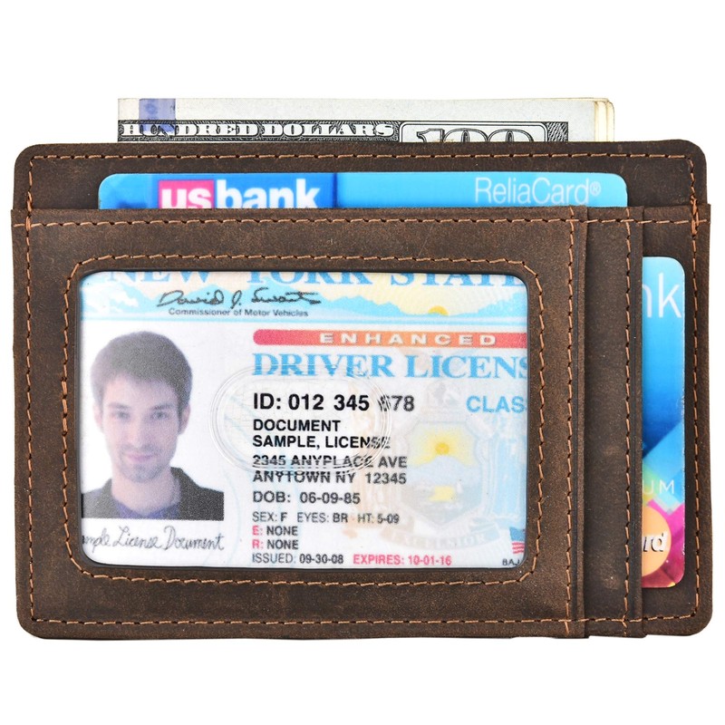 kinzd Slim Wallet RFID Front Pocket Wallet Minimalist Secure Thin