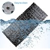 Non-Slip Pebble Bathtub Mat Black 16 W x 35 L