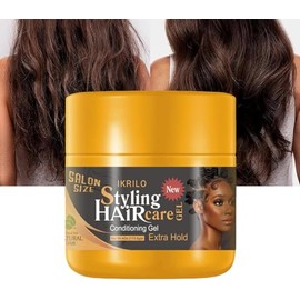 RoseFlower Gel Para Trenzas De 4 Oz, Control De Bordes Para Trenzas, Gel Acondicionador De Fijación Extra, Cera De Peinado Con Brillo Natural Para Trenzas, Giros Y Bordes, Controla El Frizz Y