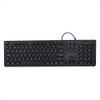 TECHZONE Teclado Alámbrico Black Colors, 105 Teclas, Distribución QWERTY