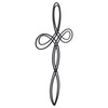 Dicksons Open Oval Flowing Metal 16 inch Decorative Wall Cross
