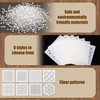 8pcs Plastic Sashiko Stencil, 8 Styles Geometric Embroidery Stabilizers White