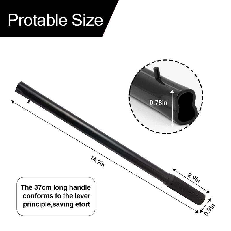 ANCKNE Horizontal Hydraulic Jack Handle 2 Ton, Jack Handle Replacement,