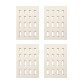 Quantfire 4-Pack Universal Replacement Heat Plate Flame Tamer for Grand Turbo Grills, Ceramic Brick Flame Tamer, Replacement Parts for BARBEQUES Galore Grand Turbo