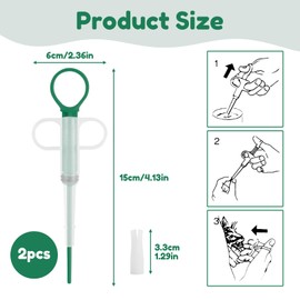 2 Stück Tabletteneingeber Katze Dogs Pet Feeder Tablettengeber für Katzen Pill Assist Katze Tablettengeber Katze,Tabletteneingeber für Katzen,Haustier Pet Pillenwerfer Wiederverwendbare Pusher Tablet