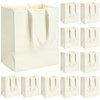 Gilprop 50 Pcs Beige Wedding Mini Gift Bags with Ribbon