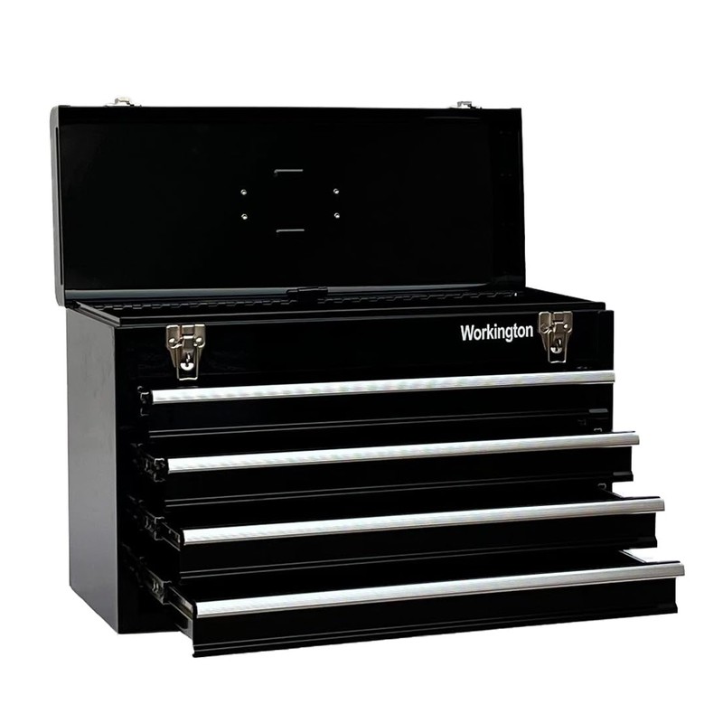 Workington Portable Metal Tool Chest with 4 Drawers, 20" 4-Drawer