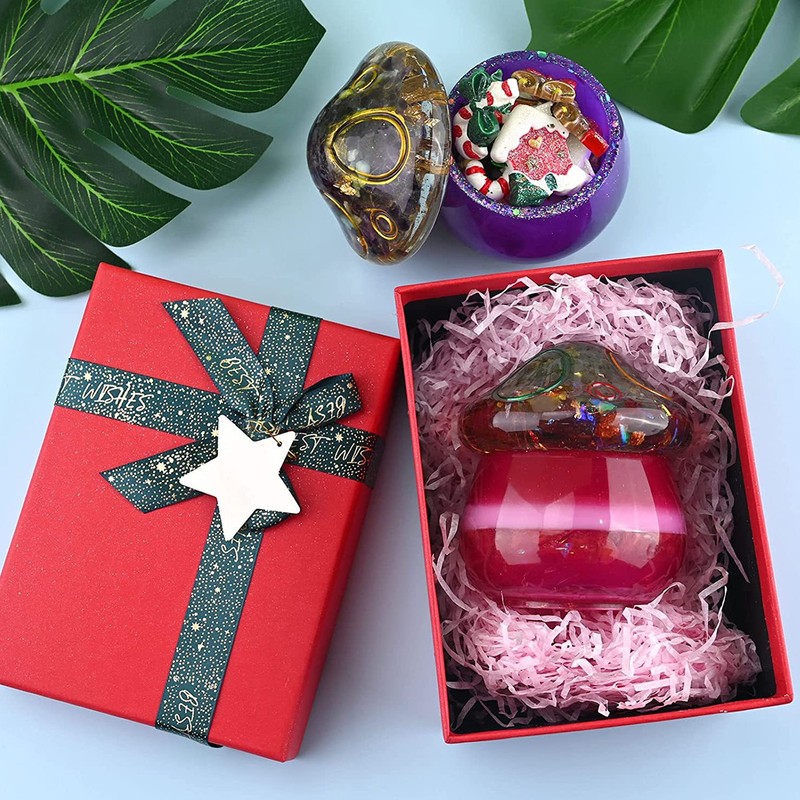 Silicone Resin Mold Mushroom Reusable DIY Elastic Jars Silicone Mold