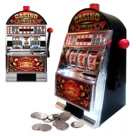 Sharper Image Electronic Casino Coin Bank Novelty Slot Machine