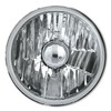 Octane Lighting 5 3/4 Inch Crystal Clear Halogen Headlight Metal