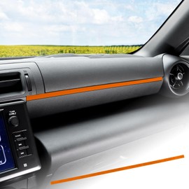 FDAIUN Car Passenger Seat Decoration Strip Sticker For Toyota GR86 ZN8 Subaru BRZ ZD8 2021 2022 2023 2024 Accessory Suede Material Soft Touch Stylish Custom Dress Up Subaru BRZ Toyota GR86 2021-UP