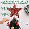 KEYIDO Red Star Christmas Tree Topper Star for Christmas Tree
