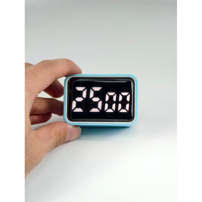 FCXJTU Rechargeable Mini LED Digital Timer, LED Countdown/Up Timer, 3