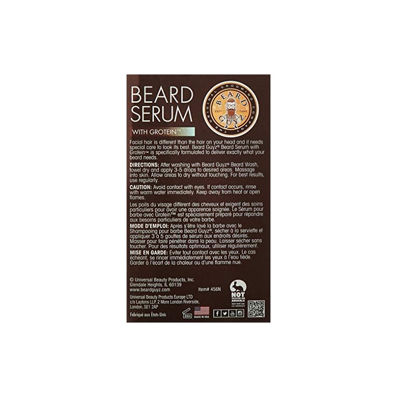 Beard Guyz Beard Serum with Grotein 20, 1 ounce