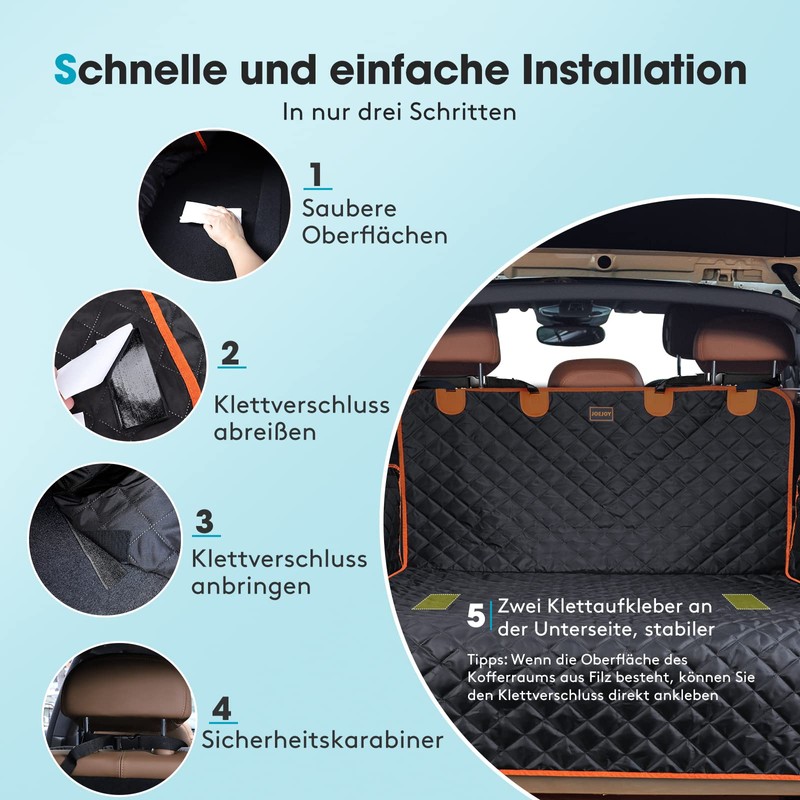 JOEJOY Dog Boot Protector with Side and Loading Sill Protection,