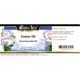 Bianca Rosa Castor Oil - 100% Pure, Cold Pressed and Cold Processed (1.70 fl oz, ZIN: 428357) - 3 Pack