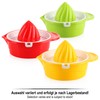 com-four® 3 x Plastic Citrus Juicer - Juicer for Lemons