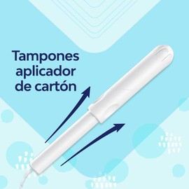 Saba Tampones Regulares Con Aplicador Largo, Flujo Moderado, 10 Piezas