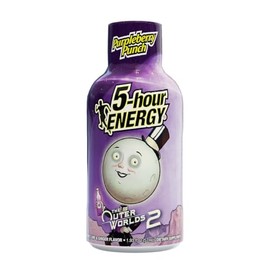 5-hour Energy Shots Outer Worlds 2 Purpleberry Punch Flavor, 1.93 Fl Oz, Pack of 24