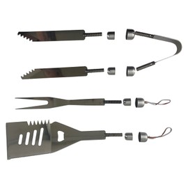 Penn State Industries PKBBQ 3pc Stainless Steel BBQ Grill Utensil Woodturning Project Kit