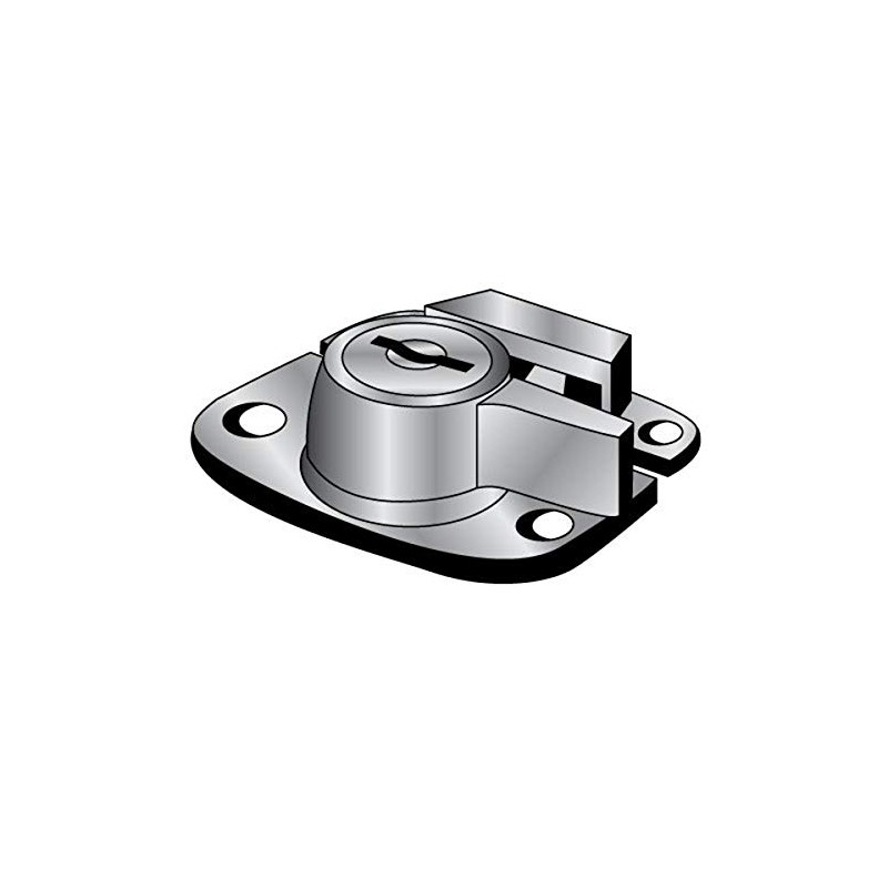 Pro-Lok Wood Sash Keyed Window Lock (Brass Finish)