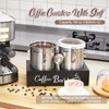 Maxcheck 2 Pcs 66 oz 304 Stainless Steel Coffee Canisters