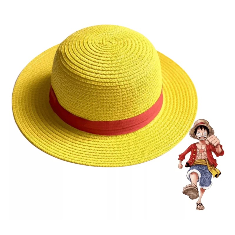 Shuang.W One Piece Luffy Straw Hat Anime Dress Up Gorra