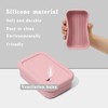 Silicone Enhanced Leakproof Travel Soap Case, Solid Shampoo Bar Holder,Large