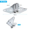 uxcell 4 Pcs Garage Door Hinge #3 Hinge, 14 Gauge